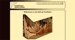Desktop Screenshot of panfloeten-kuettner.de